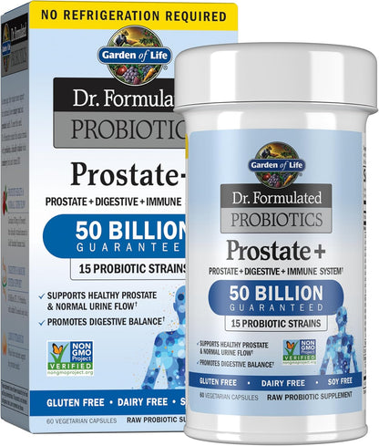 Garden Of Life, Dr Formulated Probiotics Prostate Plus Vcap, 60 Veggie Caps