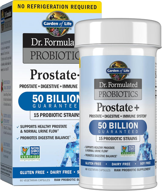 Garden Of Life, Dr Formulated Probiotics Prostate Plus Vcap, 60 Veggie Caps