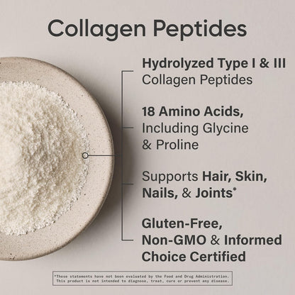 Sports Research® Collagen Peptides Protein Powder 16oz (Unflavored) | 11g Grass-Fed Collagen per Scoop · Hair, Skin & Joint Support · Easy to Mix in Coffee & Shakes - 41 Servings