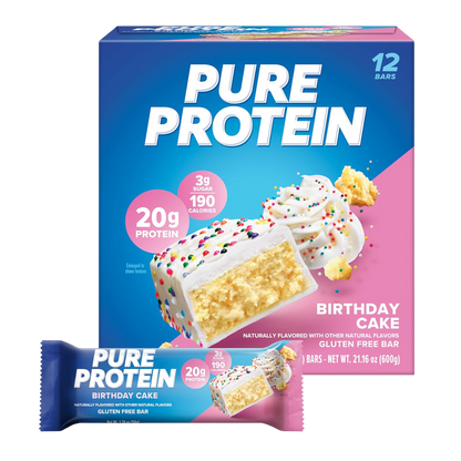 Pure Protein Deluxe Protein Bars, Chocolate, Cookies & Cream, Birthday Cake, Caramel Churro, Samples Pack