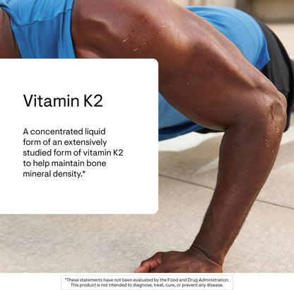 THORNE - Vitamin K2 - Concentrated Vitamin K2 (as MK-4) Liquid Supplement - Supports Bone, Heart & and Blood Vessel Health* - Third-Party Certified - Gluten, Dairy & Soy-Free - 1 Fl Oz