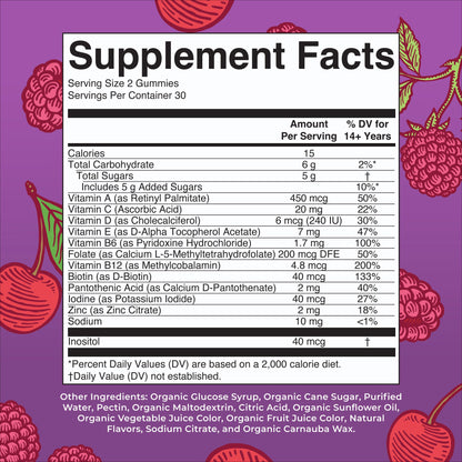 MaryRuth's Multivitamin Gummies for Men | Vitamin A, C, D, E, B6, B12, Biotin, Zinc | Energy Metabolism | Immunity | Bone Health | Cellular Health | Vegan | Non-GMO | Gluten & Sugar Free | 60 Count