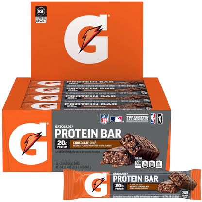 Gatorade Whey Protein Recover Bars, Chocolate Chip/Cookies & Cream/ Mint Chocolate Crunch