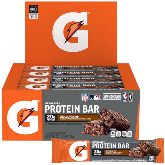 Gatorade Whey Protein Recover Bars, Chocolate Chip/Cookies & Cream/ Mint Chocolate Crunch