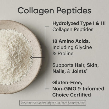 Sports Research® Collagen Peptides Protein Powder 16oz (Unflavored) | 11g Grass-Fed Collagen per Scoop · Hair, Skin & Joint Support · Easy to Mix in Coffee & Shakes - 41 Servings
