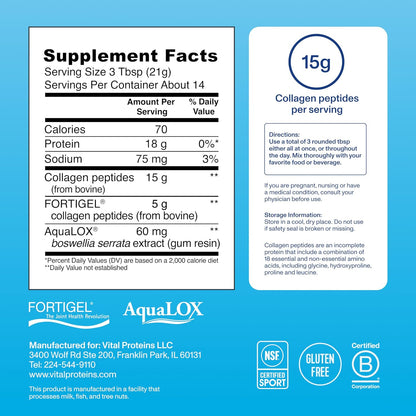 Vital Proteins® Active Complex, 20g Collagen Peptides, Improves Joint Comfort, Supports Movement & Mobility