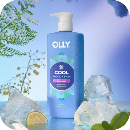 OLLY Body Wash Cool Mood + Skin Infused with arnica & vitamin B12 Hydrates & cools Skin 17 Fl Oz