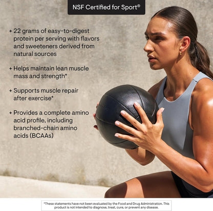 THORNE - Plant Protein - 22 Grams of Vegan Protein Powder - Pea, Rice & Chia Seed Protein with Complete Amino Acid Profile - NSF Certified for Sport - Vanilla - Gluten-Free - About 20 Servings