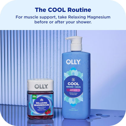OLLY Body Wash Cool Mood + Skin Infused with arnica & vitamin B12 Hydrates & cools Skin 17 Fl Oz