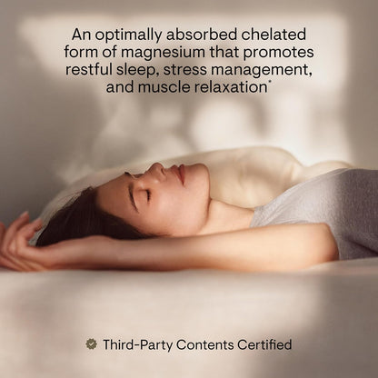 THORNE - Magnesium Glycinate - Supports Restful Sleep, Muscle Relaxation, Heart Health & Metabolism* - Chelated Magnesium Capsules - Third-Party Certified - Gluten, Dairy & Soy-Free - 90 Servings