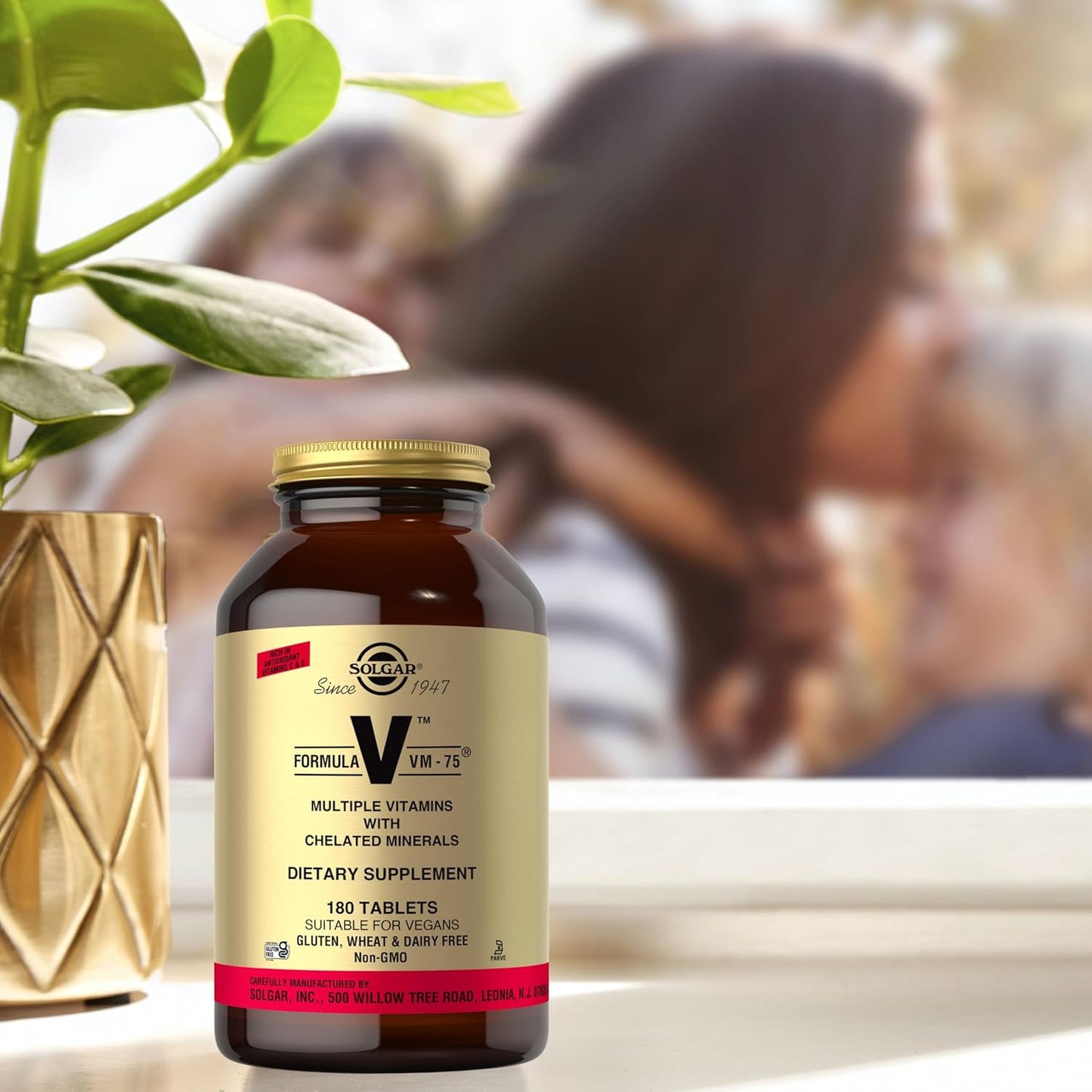 Solgar Formula VM-75, 90/180 Tablets - Multivitamin with Chelated Minerals - Vitamin A, B6, B12, C, D, E - Biotin, Magnesium, Calcium, Iron, Zinc - Vegan, Gluten Free, Dairy Free, Kosher - 90/180 Servings