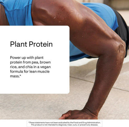 THORNE - Plant Protein - 22 Grams of Vegan Protein Powder - Pea, Rice & Chia Seed Protein with Complete Amino Acid Profile - NSF Certified for Sport - Vanilla - Gluten-Free - About 20 Servings