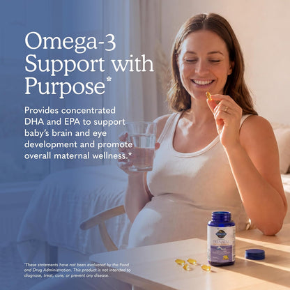 Garden of Life Minami Prenatal Omega-3 DHA Fish Oil Supplement with 480mg DHA & 104mg EPA – Prenatal Omega 3 Fish Oil for Pregnancy & Breastfeeding, Non-GMO, Lemon Flavored, 30 Softgels