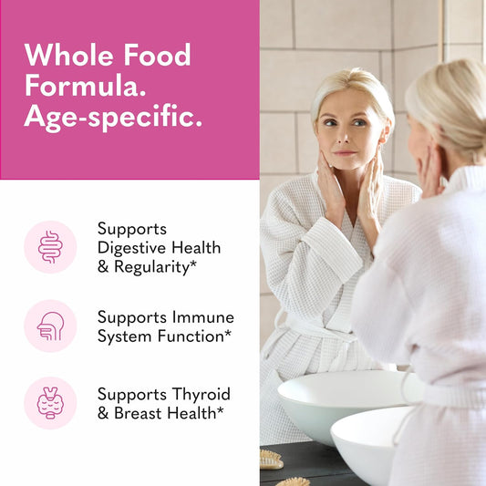 Garden of Life Raw Probiotics Women 50 & Wiser - 85 Billion Live Cultures - Probiotic Supplement with Bulgarian Yogurt & Eastern Europe Wild Kefir Culture - 90 Vegetarian Capsules