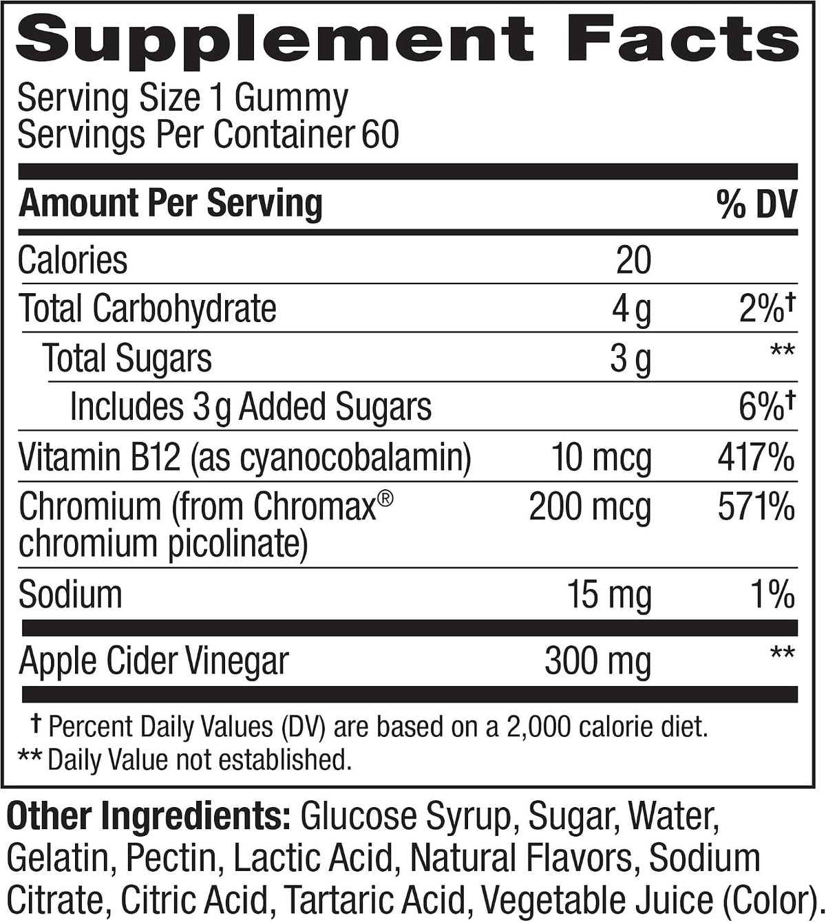 OLLY Metabolism Gummy Rings, Apple Cider Vinegar, Vitamin B12, Chromium, Energy and Digestive Health, Chewable Supplement, Apple Flavor - 30 Count