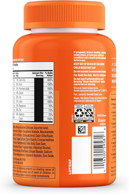 One A Day Multivitamin for Women- Daily Vitamins for Woman with Biotin, Calcium, Folic Acid, Iron & Zinc, Complete Women’s Vitamins, 200 Ct