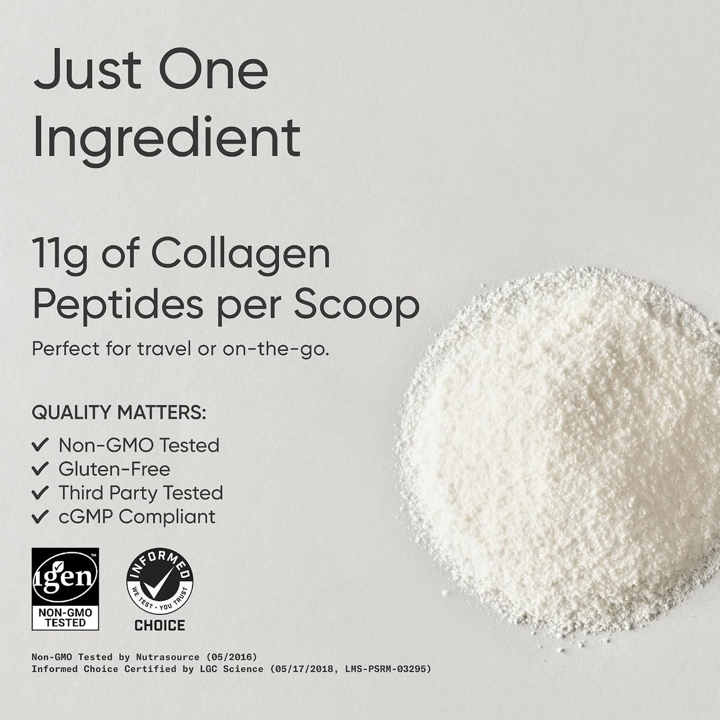 Sports Research® Collagen Peptides Protein Powder 16oz (Unflavored) | 11g Grass-Fed Collagen per Scoop · Hair, Skin & Joint Support · Easy to Mix in Coffee & Shakes - 41 Servings