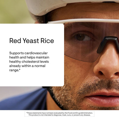 THORNE - Red Yeast Rice - Supports Healthy Cholesterol Levels Already in a Normal Range, Heart Health & Blood Pressure* - Third-Party Certified - Gluten-Free, Dairy-Free - 120 Capsules