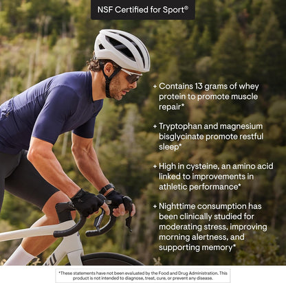 THORNE - RecoveryPro - Whey Protein Powder with Magnesium, GABA & L-Tryptophan - Supports Restful Sleep, Stress Management & Muscle Recovery* - NSF Certified for Sport - Gluten-Free - 12 Servings