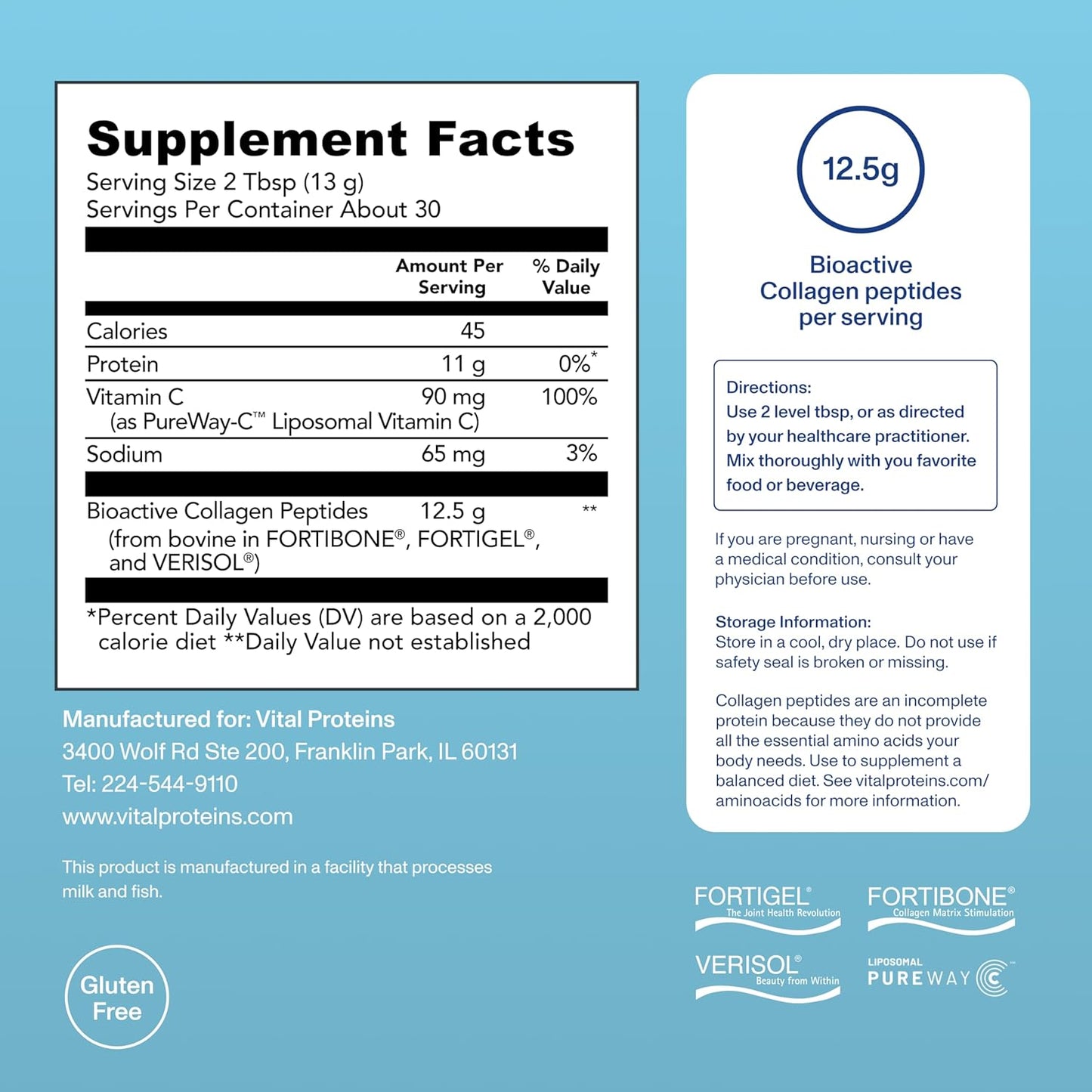 Vital Proteins® Professional Daily Foundational Support, 12g Bioactive Collagen Peptides, Reduces Fine Lines & Wrinkles, Supports Joint Mobility**