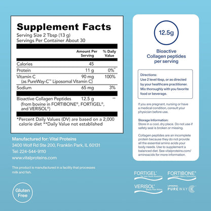 Vital Proteins® Professional Daily Foundational Support, 12g Bioactive Collagen Peptides, Reduces Fine Lines & Wrinkles, Supports Joint Mobility**