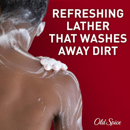 Old Spice Refreshing Body Wash for Men, 3X Defense, 24/7 Shower Fresh with Long Lasting Scent, Red Collection, Captain with Bergamot Scent, 33.4 oz