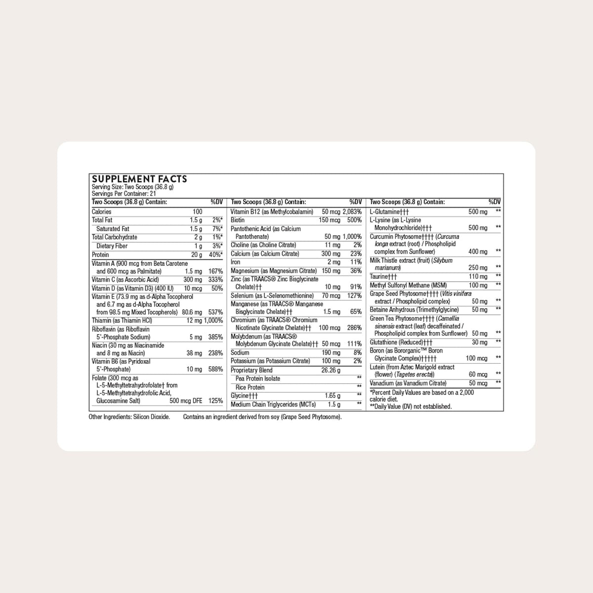 THORNE - MediClear Plus - Rice & Pea Protein Powder Supplement with a Complete Multi-Vitamin & Mineral Profile - Support for an Elimination or Detox Program* - Third-Party Certified - 21 Servings