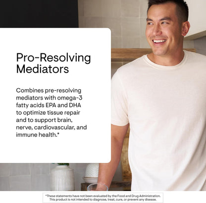 THORNE - Pro-Resolving Mediators - Combines Pre-Resolving Mediators with EPA & DHA - Supports Tissue Repair & Brain, Nerve, Cardiovascular & Immune Health* - Third-Party Certified - 60 Softgels