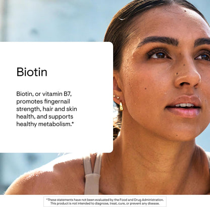 THORNE - Biotin - Vitamin B7 Supplement for Healthy Hair, Nails, Skin & Metabolism - Supports Nerve Health* - Third-Party Certified - Gluten, Dairy & Soy-Free - 60 Capsules