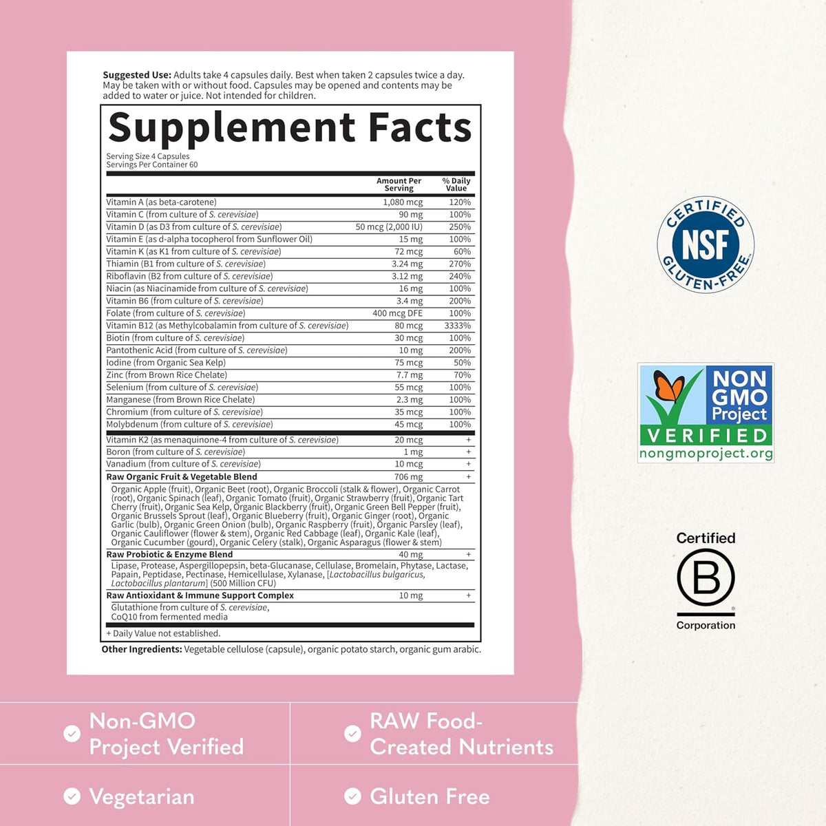 Garden Of Life, Vitamin Code 50 Wiser Womens Multi 120 Organic, 120 Count