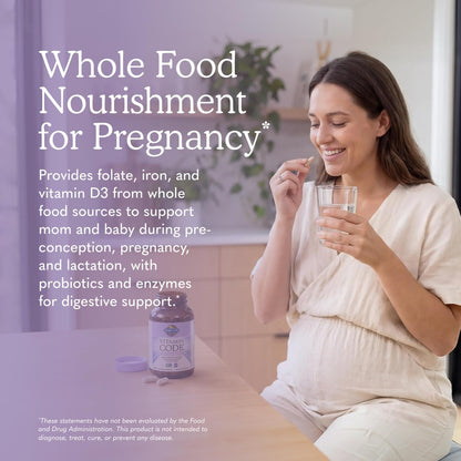 Garden of Life Vitamin Code Raw Prenatal Multivitamin for Women with Iron, Folate, Probiotics and Whole Food Nutrients - Immune and Cellular Energy Support, Non-GMO, Gluten-Free, Kosher, 10 Day Supply