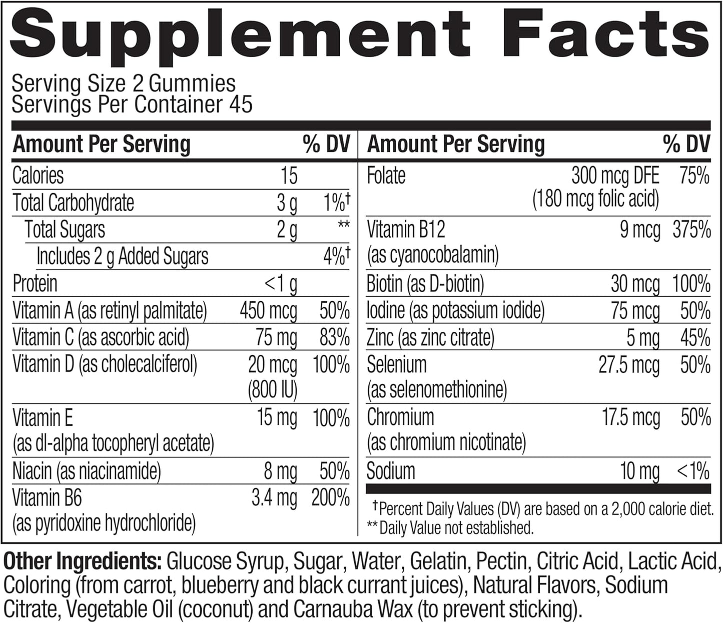 OLLY Men's Multivitamin Gummy, Vitamins A, C, D, E, B, Zinc, Blackberry Flavor