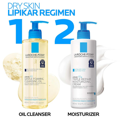 La Roche-Posay Lipikar AP+MAX Triple Repair Moisturizing Body Cream | Face & Body Lotion for Dry Skin with Shea Butter & Niacinamide | Gentle Moisturizer for Very Dry, Rough & Sensitive Skin