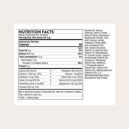 THORNE - Advanced Electrolytes - Hydration Electrolyte Powder Drink Mix for Endurance, Performance & Recovery Support - NSF Certified for Sport - Lemon Lime - 20 Servings