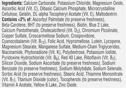 Centrum Silver Multivitamin for Men 50 Plus, Multimineral Supplement, Vitamin D3, B-Vitamins and Zinc, Gluten Free, Non-GMO Ingredients, Supports Memory and Cognition in Older Adults - 100 Ct