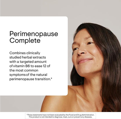 THORNE - Perimenopause Complete - Supports Mood Balance & Restful Sleep - Relief from Hot Flashes, Night Sweats & Vaginal Dryness* - Contains Herbal Ingredients - NSF Certified for Sport - 60 Capsules