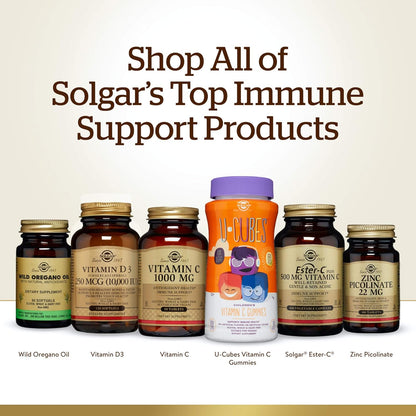 Solgar Vitamin C 1000 mg with Rose Hips, 250 Tablets - Antioxidant & Immune Support - Overall Health - Supports Healthy Skin & Joints - Non-GMO, Vegan and Kosher - 250 Servings