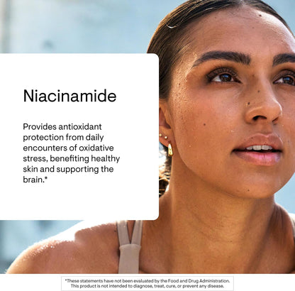 THORNE - Niacinamide - Non-Flushing Form of Vitamin B3 - Supports Skin Health & Provides Cellular Protection* - Niacin Supplement - Third-Party Certified - Gluten, Dairy & Soy-Free - 180 Capsules