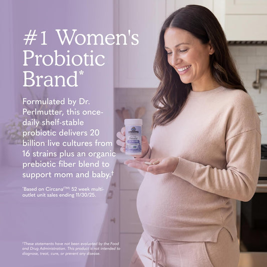Garden of Life Dr. Formulated Probiotics Once Daily Prenatal - 20 Billion CFU - Dietary Supplement for Mom & Baby - Shelf Stable - 30 Vegetarian Capsules