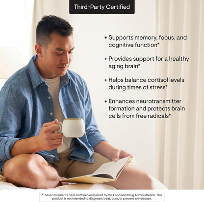 THORNE - Phosphatidylserine - Supports Healthy Brain Function, Memory & Focus - Helps Regulate Cortisol During Stress* - Third-Party Certified - Gluten-Free, Dairy-Free - 60 Capsules