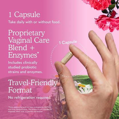 Garden of Life Raw Probiotics Vaginal Care - 50 Billion CFU - 38 Probiotic Strains - Supports Vaginal & Urinary Tract Health - Shelf Stable - 30 Vegetarian Capsules