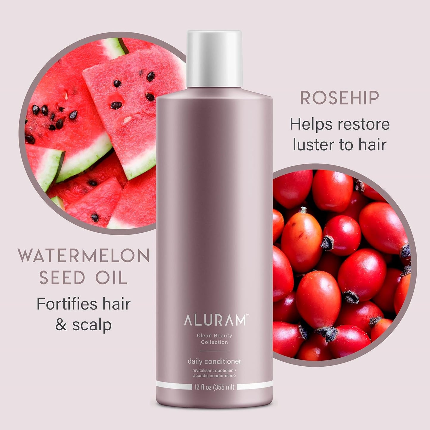 ALURAM Coconut Water Daily Conditioner for Men and Women, Clean Hydration and Shine for All Hair Types, 12/33.8 Fl Oz