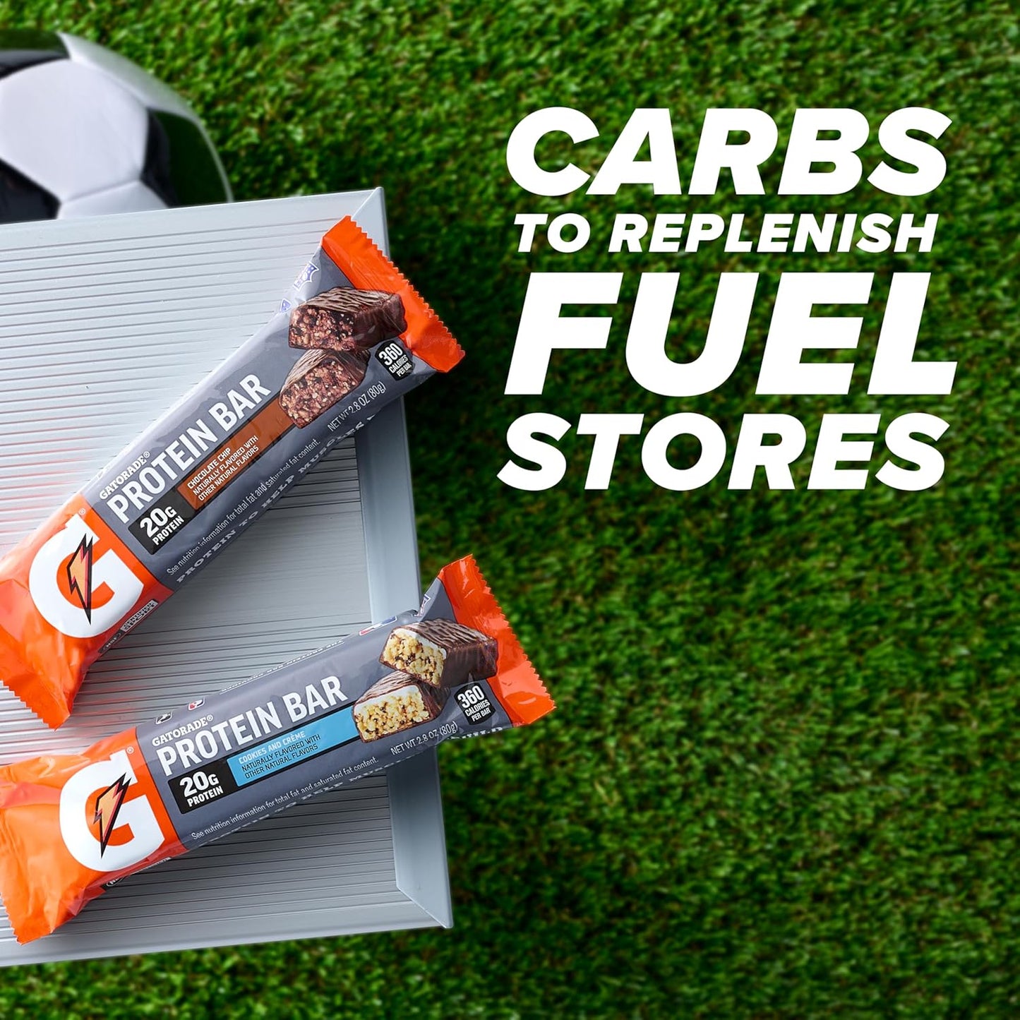 Gatorade Whey Protein Recover Bars, Chocolate Chip/Cookies & Cream/ Mint Chocolate Crunch