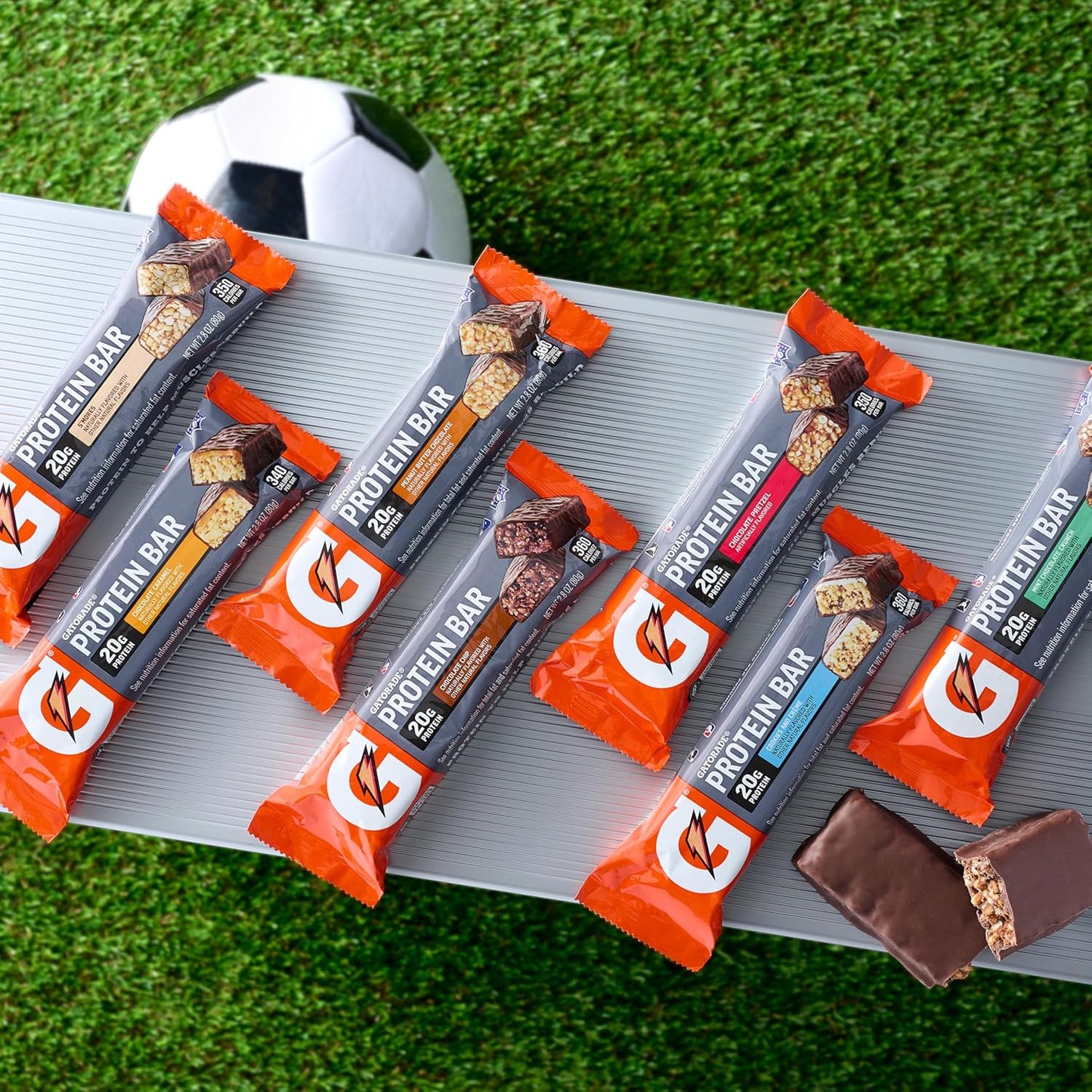 Gatorade Whey Protein Recover Bars, Chocolate Chip/Cookies & Cream/ Mint Chocolate Crunch