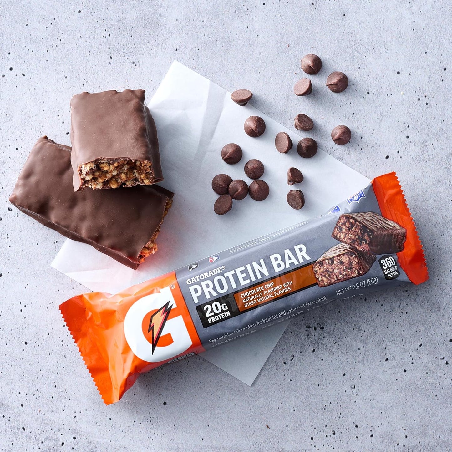 Gatorade Whey Protein Recover Bars, Chocolate Chip/Cookies & Cream/ Mint Chocolate Crunch