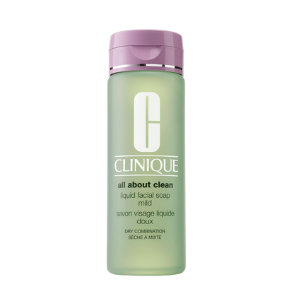 Clinique 3-Step All About Clean Liquid Gentle Facial Cleanser Soap For Dry Combination Skin | Type 2