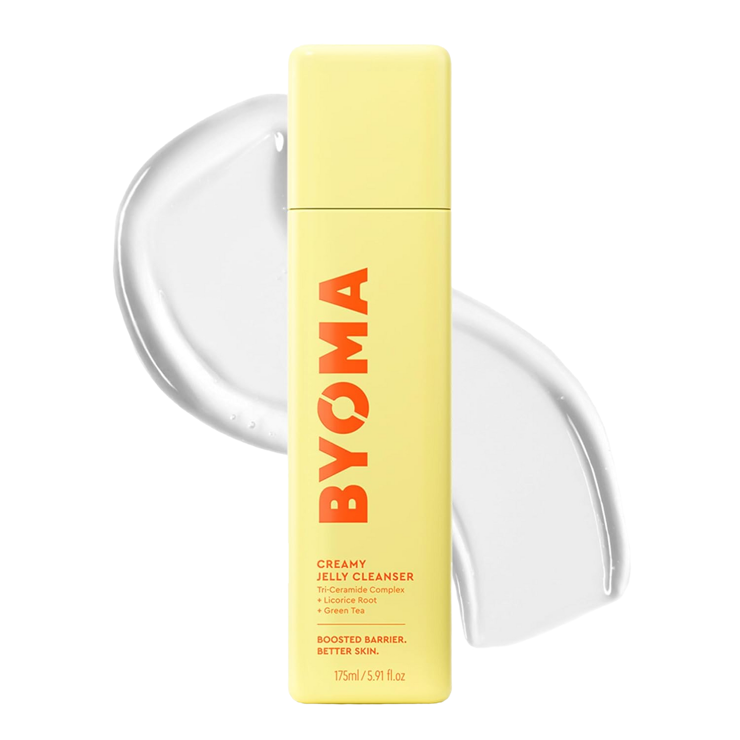 BYOMA Creamy Jelly Cleanser - Hydrating Facial Cleanser for Skin Barrier Repair -Tri-Ceramide Face Wash for Sensitive Skin & All Skin Types - Gently Removes Makeup & Excess Oil - 5.91 fl oz