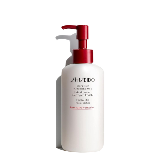 Shiseido Extra Rich Cleansing Milk - 125 mL - Gentle Cleanser for Hydrated, Moisturized Skin - Gentle & Soap Free - For Dry, Very Dry & Sensitive Skin