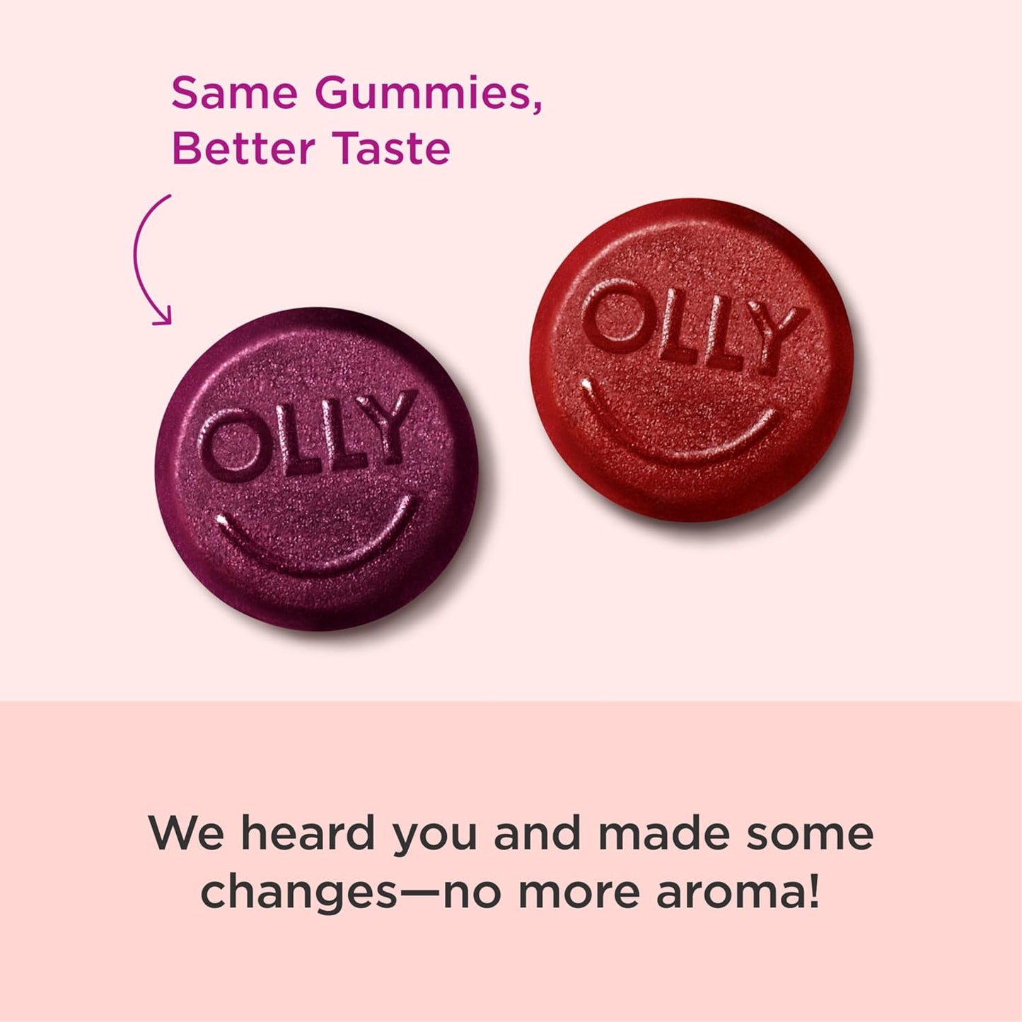 OLLY Men's Multivitamin Gummy, Vitamins A, C, D, E, B, Zinc, Blackberry Flavor