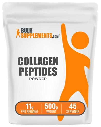 BulkSupplements.com Collagen Peptides Powder - Bovine Collagen Powder, Powdered Collagen Supplement - Hydrolyzed & Gluten Free, 11g per Serving